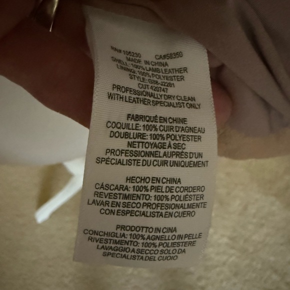 Joie Taupe Open Front Lambskin Leather Jacket - Picture 14 of 14